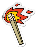 Matchstick Sticker