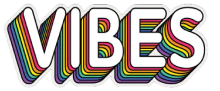 Vibes Rainbow Sticker