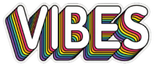 Vibes Rainbow Sticker